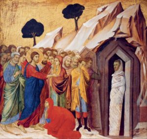 Peinture de la résurrection de Lazare